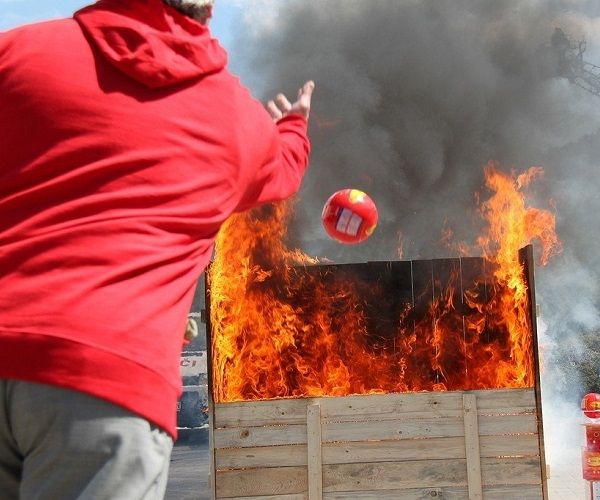 Boule anti-incendie automatique